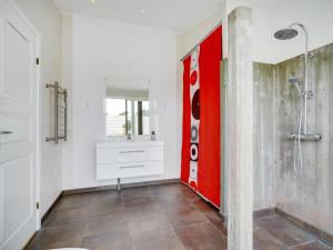 Koupelna v ubytování Holiday Home Biorn - 70m from the sea by Interhome