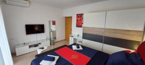 Posteľ alebo postele v izbe v ubytovaní Apartman Perunika