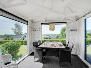 Balkón nebo terasa v ubytování Holiday Home Edvia - 700m to the inlet by Interhome