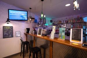 Lounge nebo bar v ubytování a&o Berlin Friedrichshain