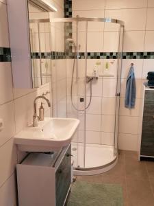 Koupelna v ubytování Ferienwohnung Eva