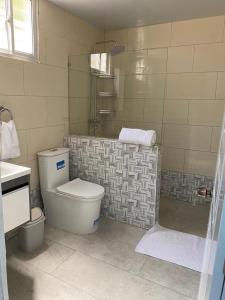 Koupelna v ubytování Hostal El Rinconcito Cibaeño