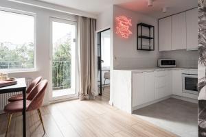 Dapur atau dapur kecil di Apartament Herring Twice