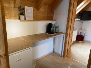 Kuchyň nebo kuchyňský kout v ubytování Gästehaus Brigitte Duri