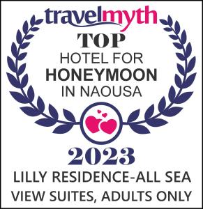 Certifikát, ocenenie alebo iný dokument vystavený v ubytovaní Lilly Residence-All Sea View Suites, Adults Only