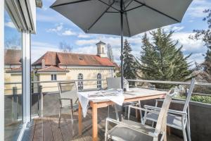Balkón nebo terasa v ubytování Parkside