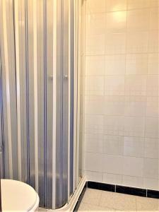 łazienka z prysznicem i toaletą w obiekcie A due passi dalla Stazione Centrale di Milano w Mediolanie