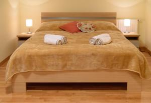Кровать или кровати в номере Villa Bjelolasica