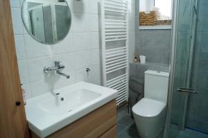 Koupelna v ubytování Apartmány Mary