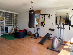 Fitness centrum a/nebo fitness zařízení v ubytování Finca Pil - Casa rural con piscina