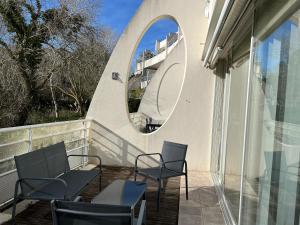 Balkon lub taras w obiekcie Une pause…au soleil Classé 4 étoiles 108 m2 à 3min à pieds de la plage