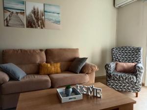 A seating area at Apartamento entero Rosa Adra