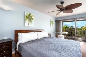 Postel nebo postele na pokoji v ubytování Keauhou Resort 116 + 40 fotografií