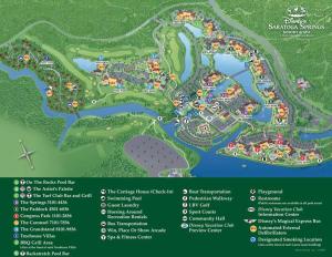 Uma vista aérea de Disney's Saratoga Springs Resort and Spa