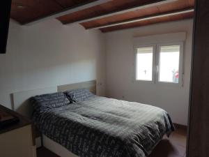 a bedroom with a bed and a window at Alojamiento entero: chalet. in Alicante