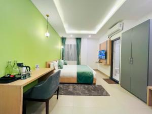 TV a/nebo společenská místnost v ubytování Hotel Aikawa