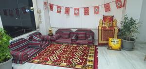 Χώρος καθιστικού στο فندق المستقبل للشقق الفندقية ALMUSTAQBAL HOTEL Apartments