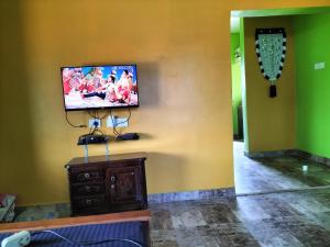 TV a/nebo společenská místnost v ubytování Pearl House