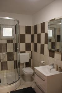 Koupelna v ubytování Apartment Orebic 4526b