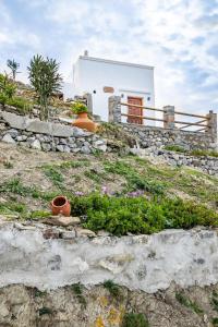 dom na szczycie wzgórza z kwiatami w obiekcie LIOGERMA w mieście Olympos