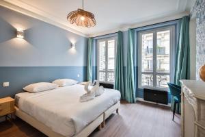 Posteľ alebo postele v izbe v ubytovaní 3G#Appart 6Pers#2 Chambres#Commerce#Paris 15#AC