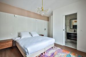 Posteľ alebo postele v izbe v ubytovaní 3G#Appart 6Pers#2 Chambres#Commerce#Paris 15#AC