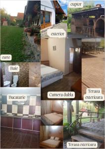 a collage of different pictures of a house at Vila Sura Razoare in Sighişoara