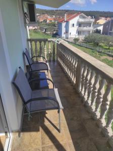 Balkón nebo terasa v ubytování Apartmani Tereza