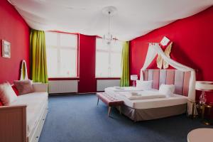 Postelja oz. postelje v sobi nastanitve LaLeLu Hostel Dresden