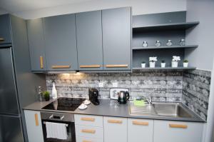 A kitchen or kitchenette at Studio vasiliki
