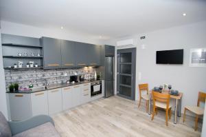 A kitchen or kitchenette at Studio vasiliki Még 17 kép