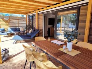 Posezení v ubytování Mobile Home Limona
