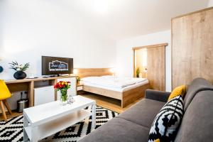 Letto o letti in una camera di Hotel Squash Dependance