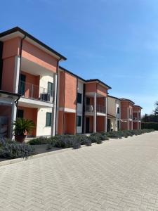 Budova, kde se aparthotel nachází