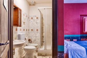 Koupelna v ubytování Hotel Portacavana