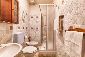 Koupelna v ubytování Hotel Portacavana