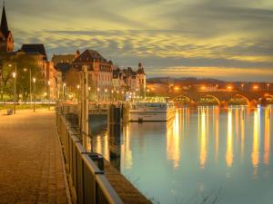 Blick auf einen Fluss in der Nähe der Ferienwohnung