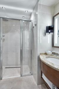 Koupelna v ubytování Hotel Romance