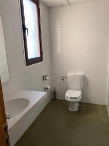 Koupelna v ubytování Hostal Meson Pepa