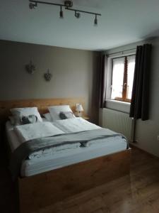 Postel nebo postele na pokoji v ubytování Gîte HAURY