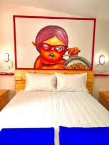 Postel nebo postele na pokoji v ubytování Slumber Party Krabi