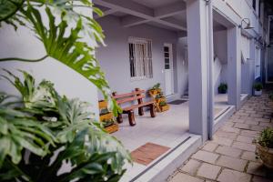 Hospedagem Vila Suiça Centro外面的花园