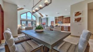 a dining room with a table and chairs at Zalanta 317 in South Lake Tahoe