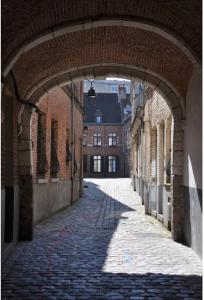 an alley with an archway in a city at Appartement 50 m2 avec Rooftop Lille Centre in Lille