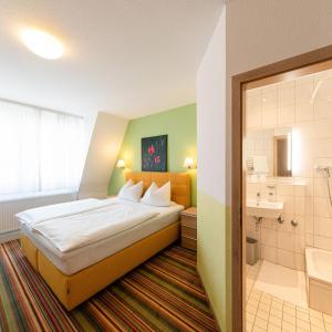 Koupelna v ubytování PrivatHotel Probst