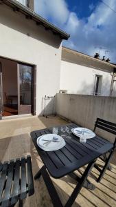 Balkón alebo terasa v ubytovaní Appart95 Saint-Brice CDG France