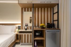 Kuchyň nebo kuchyňský kout v ubytování Ruby Luxury Suites