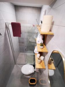 Uma casa de banho em Guest House Relić