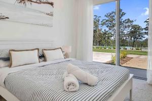 Giường trong phòng chung tại Luxury Hunter Valley Estate +68 ảnh
