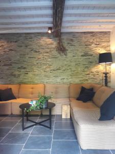 Posezení v ubytování B&B En face du Marronnier